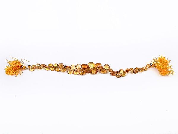 exotic india Superfine Faceted Briolette (Price of 1 String) 