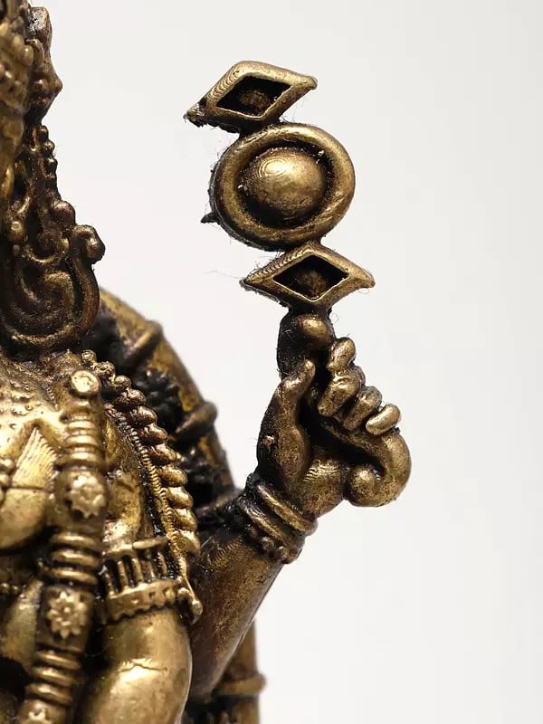 Exotic India Superfine Statue Of Four Armed Lord Kartikeya With Peacock And Snake | Ideal For Puja 