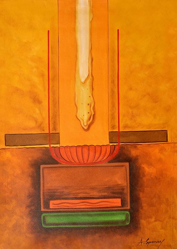 exotic india Tantric Diagram Oil Painting on Canvas