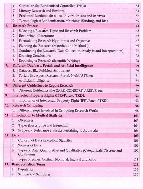 Exotic India Textbook Of Research Methodology And Medical Statistics (As Per NCISM BAMS Syllabus 2025) 