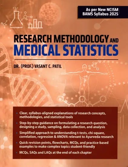 exotic india Textbook of Research Methodology and Medical Statistics (As Per NCISM BAMS Syllabus 2025) 