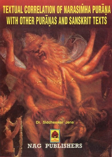 exotic india Textual Correlation of Narasimha Purana With Other Puranas And Sanskrit Text (An Old and Rare Book) 