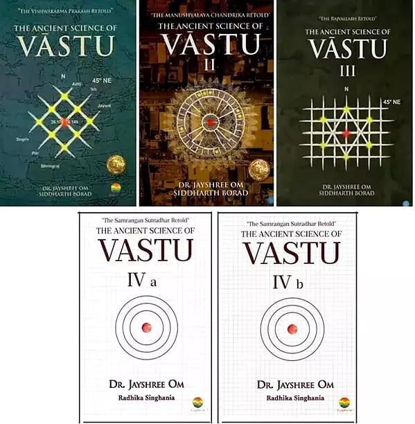 exotic india The Ancient Science of Vastu (Set of 5 Books) 