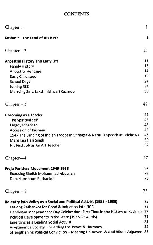 Exotic India The Chronicles Of Kashmir: Biography Of A Leader Amarnatj Vaishnavi 