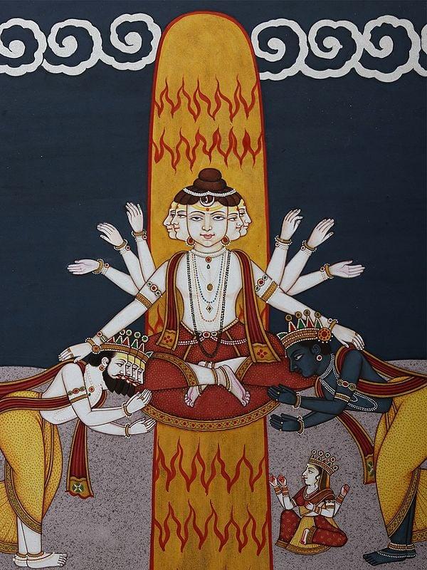 Exotic India The Curse Of Shiva | Watercolor Painting 