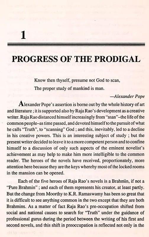 Exotic India The Fictional World Of Raja Rao- An Old And Rare Book (Only 1 Quantity Available) 