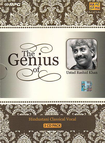 exotic india The Genius of Ustad Rashid Khan: Hindustani Classical Vocal (Set of 3 Audio CDs) 