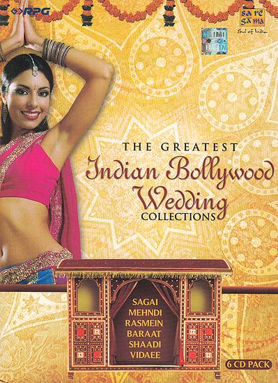 exotic india The Greatest Indian Bollywood Wedding Collections: Sagai Mehndi Rasmen Baraat Shaadi Vidaee (Set of 6 Audio CDs)