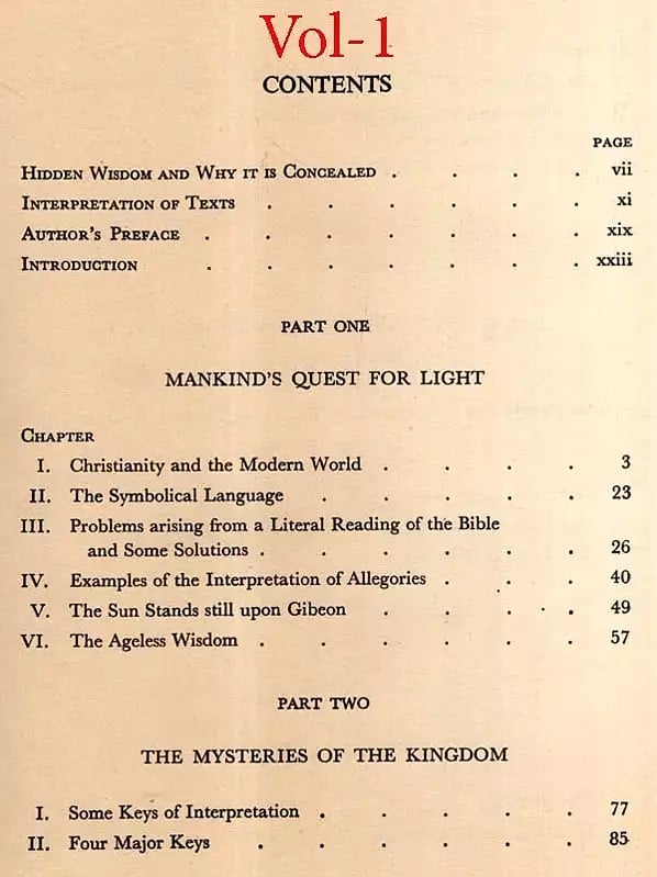 Exotic India The Hidden Wisdom In The Holy Bible (Set Of 3 Volumes) (An Old And Rare Book) 