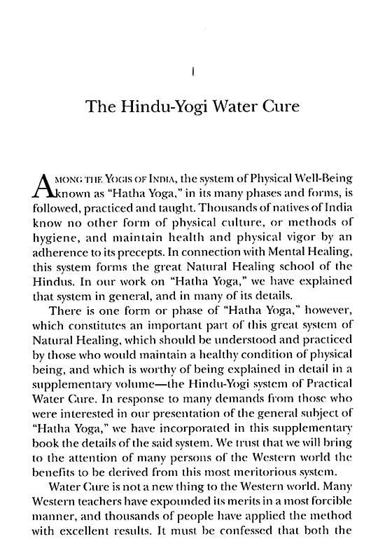 Exotic India The Hindu-Yogi System Of Practical Water Cure 