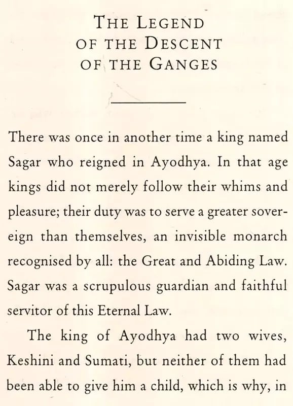 Exotic India The Legend Of The Descent Of The Ganges- From The Ramayana Of Valmiki 