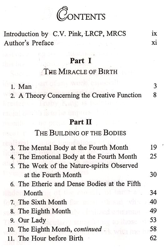 Exotic India The Miracle Of Birth- A Clairvoyant Study Of Prenatal Life 