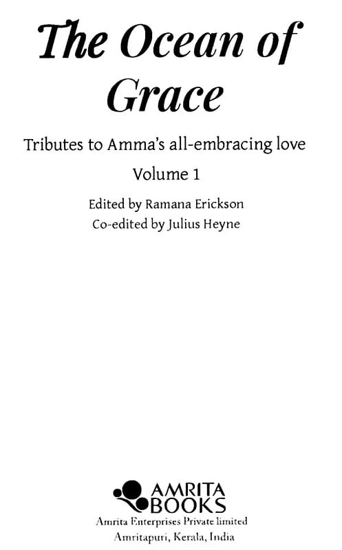 Exotic India The Ocean Of Grace- Tributes To Amma's All-Embracing Love (Set Of 3 Volumes) 