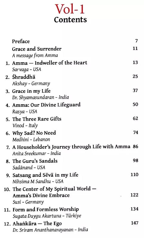 Exotic India The Ocean Of Grace- Tributes To Amma's All-Embracing Love (Set Of 3 Volumes) 