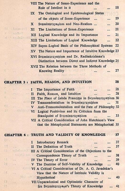 Exotic India The Philosophy Of Sri Svaminarayana (An Old And Rare Book) 