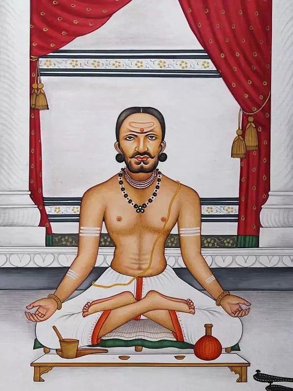 Exotic India The Solemn Sadhaka (Brahmin Doing Sandhya) 