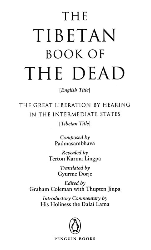 Exotic India The Tibetan Book Of The Dead- The Great Liberation By Hearing In The Intermediate States 