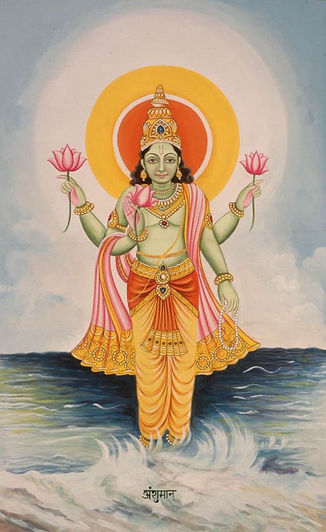 exotic india The Twelve Forms of the Sun (Surya) - ANSHUMAN 