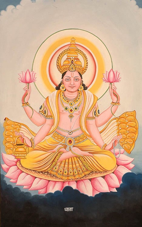 exotic india The Twelve Forms of the Sun (Surya) - DHATA 