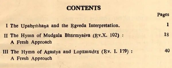 Exotic India The Upabrmhana And The Rgveda Interpretation (An Old And Rare Book) 