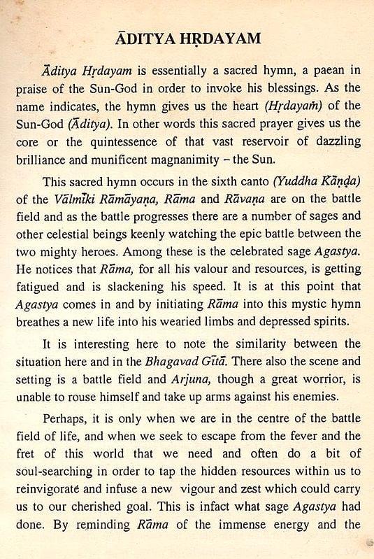 Exotic India The Voice Of Vision: Commentary On Some Sacred Hymn (An Old And Rare Book) 