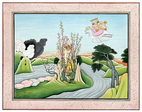 exotic india The Zenith Of Hiranyakashipu’s Penance