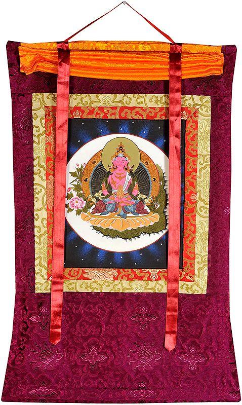 Exotic India Tibetan Buddhist Deity Amitabha As Amitayus Buddha 