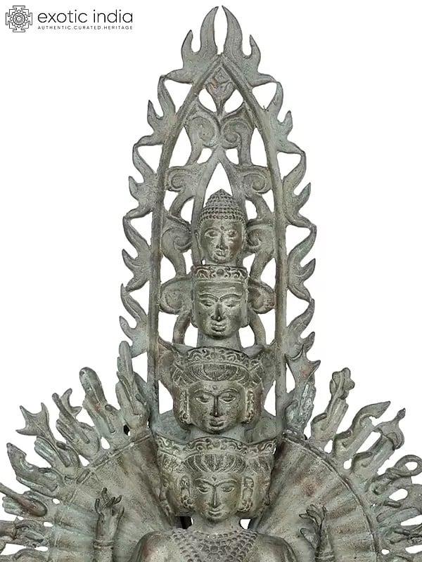 Exotic India Tibetan Buddhist Deity Thousand Armed Avalokiteshvara 