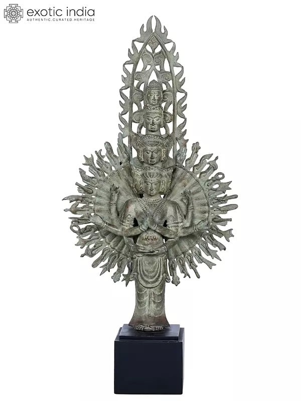 exotic india Tibetan Buddhist Deity Thousand Armed Avalokiteshvara 