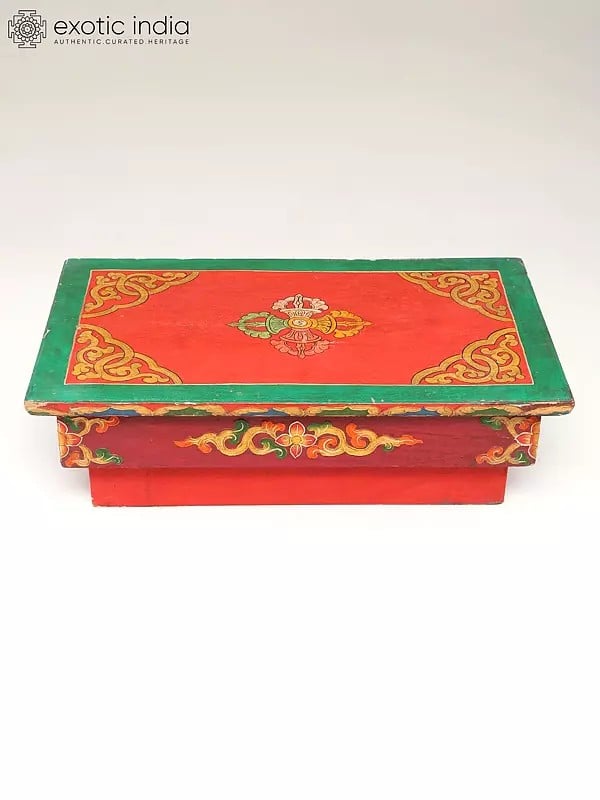Exotic India Tibetan Buddhist Ritual Desk From Nepal 