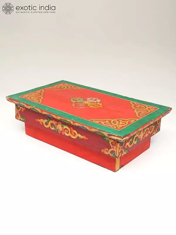 Exotic India Tibetan Buddhist Ritual Desk From Nepal 