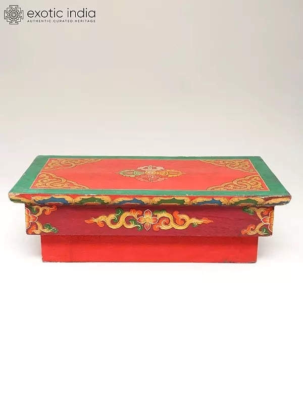 exotic india Tibetan Buddhist Ritual Desk from Nepal 