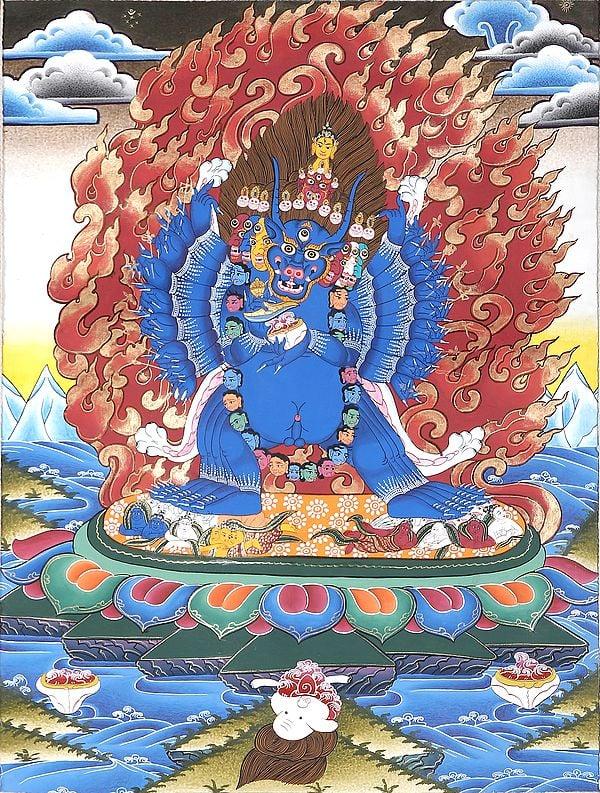 exotic india Tibetan Buddhist Yamantaka - Encounter with Death 