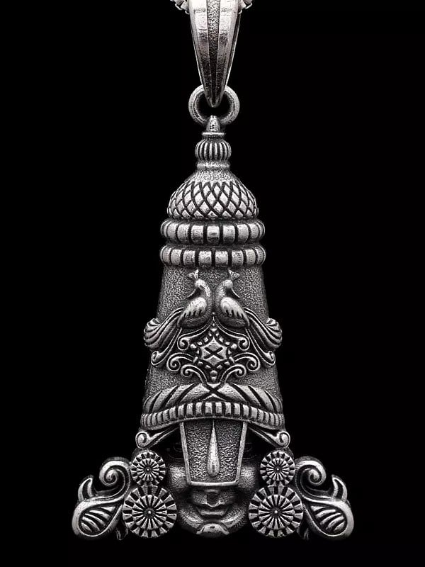 Exotic India Tirupati Balaji (Venkateshwara) Antique Finish Pendant 