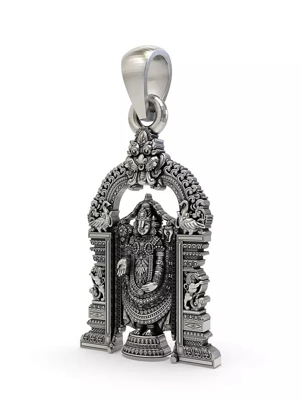 Exotic India Tirupati Balaji With Kirtimukha Arch Pendant