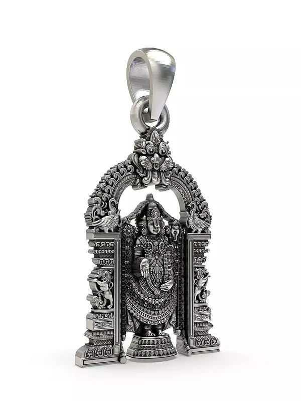Exotic India Tirupati Balaji With Kirtimukha Arch Pendant
