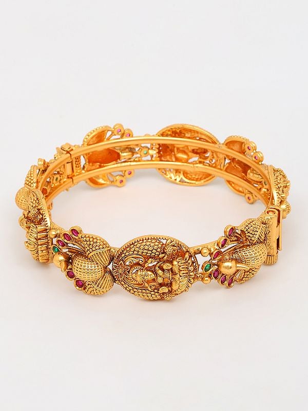 Exotic India Traditional Goddess Lakshmi Screw Openable Bangles 