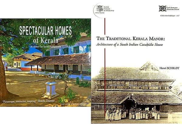 exotic india Traditional Kerala Houses (Set of 2 Books) 