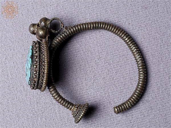 Exotic India Traditional Tibetan Earring | Sterling Silver Jewelry