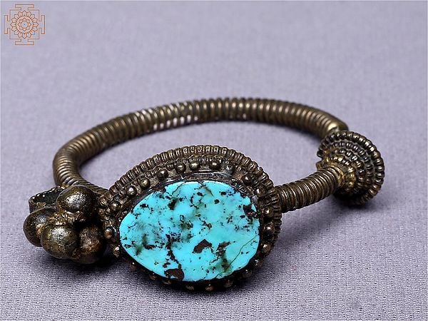 exotic india Traditional Tibetan Earring | Sterling Silver Jewelry 