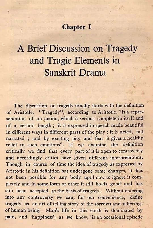 Exotic India Tragic Outlook In Assamese Drama (An Old And Rare Book) 