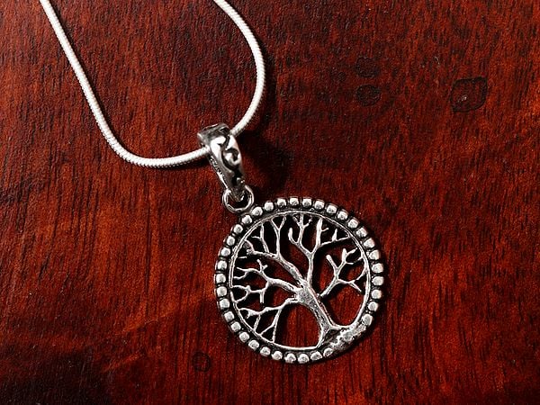 exotic india Tree of Life Pendant | Sterling Silver Jewelry 