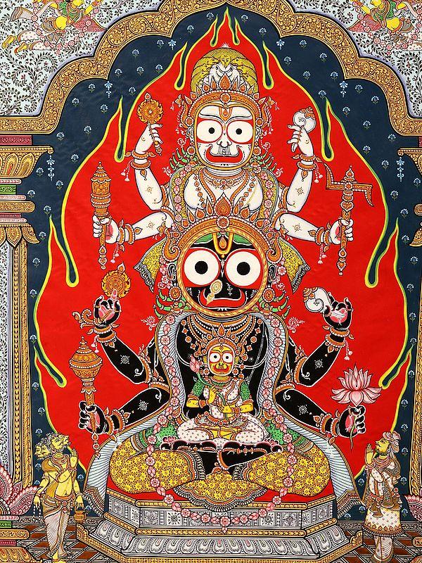 Exotic India Trinity Of Balarama Subhadra Krishna At The Temple Of Jagannatha | By Ratikanta Moharana