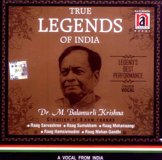 exotic india True Legends of India: Dr. M. Balamurli Krishna (Creation of 5 New Raagas) (Audio CD) 
