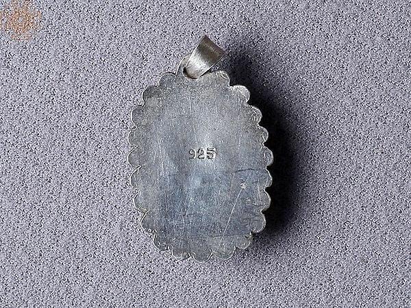 Exotic India Turquoise Onyx Gemstone Silver Pendant From Nepal