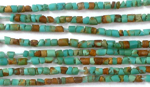 exotic india Turquoise Tube Beads | Blue-Green Hues Turquoise Gemstones