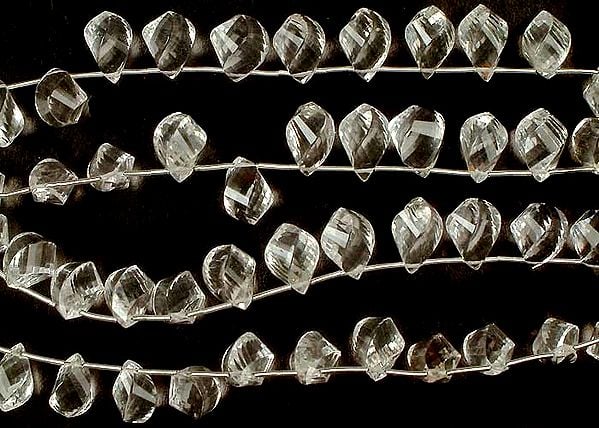 exotic india Twisted Crystal Briolette | Semi-Precious Gemstone Beads