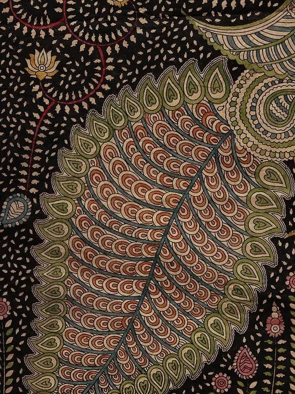 Exotic India Two Peacock - Mata Ni Pachedi | Madarpat Cotton