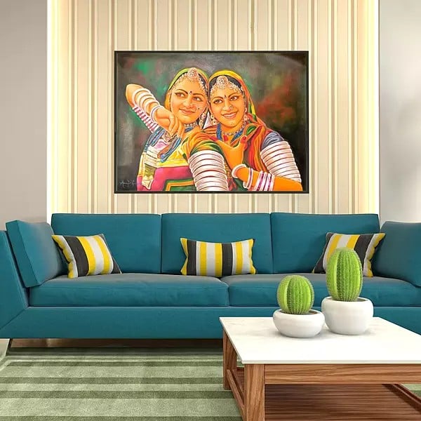Exotic India Two Young Bedia Women – A Tribe Earning Its Bread By Dancing 
