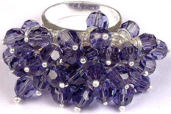 exotic india Unbelievable Swarovski Sterling Silver Gypsy Ring 